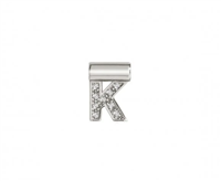 Charm Nomination Donna Sei Mia in Argento Zirconia LETTERA-K - LETTERA-K